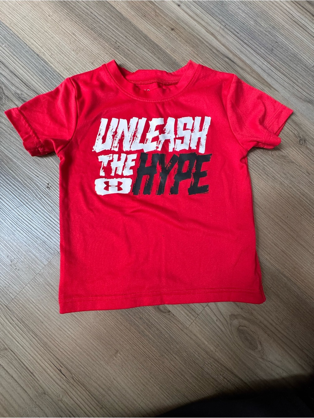 Under Armour Red 'Unleash The Hype' Graphic Performance Tee